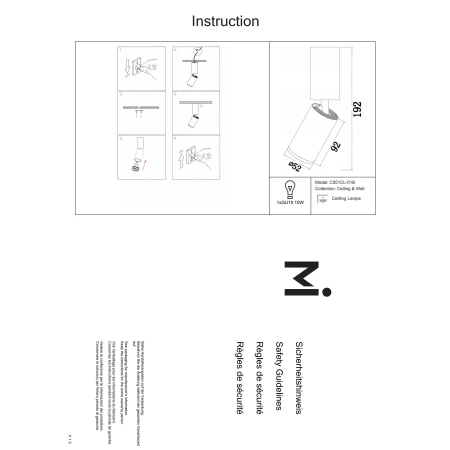 Spot – FOCUS S C051CL-01B - Maytoni