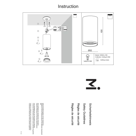 Spot – FOCUS S C052CL-01B - Maytoni