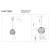 Lampa wisząca Cane MOD204PL-01B1- Maytoni
