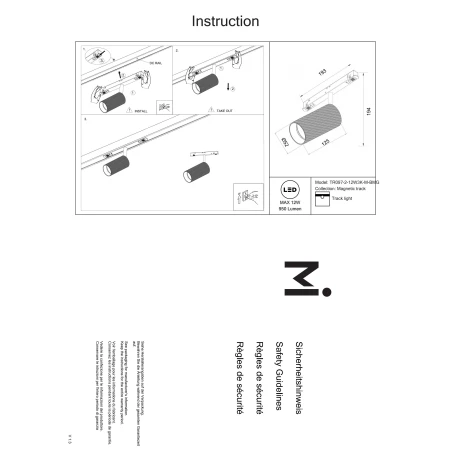 Lampa do szyn Exility Artisan TR097-2-12W3K-M-BMG- Maytoni
