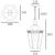 Lampa wisząca FUNCHAL P01156BK - Cosmo Light