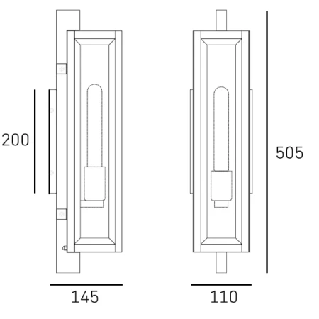 Kinkiet DOVER W01088BK - Cosmo Light