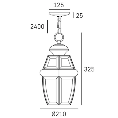 Lampa wisząca WHITLEY P01064AU - Cosmo Light