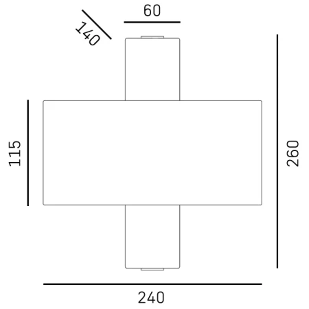 Kinkiet HADLEY W02579AU-WH - Cosmo Light