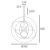 Lampa wisząca ROXBURY P08593AU - Cosmo Light