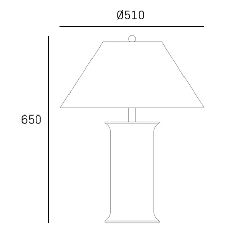 Lampa stołowa MONROE T01869BR-WH - Cosmo Light