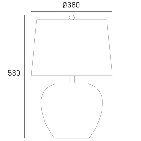 Lampa stołowa ROSETTE T01876BK-WH - Cosmo Light