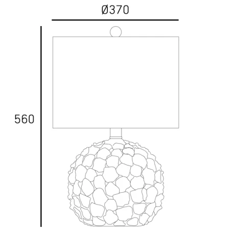 Lampa stołowa KOTOR T01030BR-WH - Cosmo Light