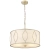 Lampa wisząca złota z abażurem 4-punktowa P04576AM-WH z serii NORFOLK - Cosmo Light