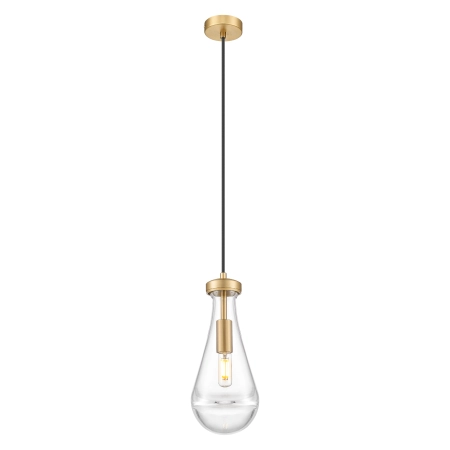 Lampa wisząca szklana mosiężna 13cm P01128BR z serii MEMPHIS - Cosmo Light