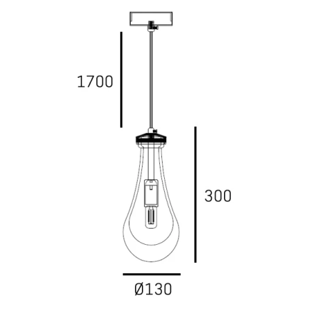 Lampa wisząca szklana mosiężna 13cm P01128BR z serii MEMPHIS - Cosmo Light