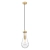 Lampa wisząca szklana mosiężna 13cm P01128BR z serii MEMPHIS - Cosmo Light