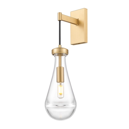 Kinkiet mosiężny ze szklanym kloszem W01170BR z serii MEMPHIS - Cosmo Light