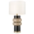 Lampa stołowa ceramiczna czarno-beżowa z abażurem T01712BR-BG z serii ASCOT - Cosmo Light