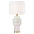Lampa stołowa ceramiczna różowo-miętowa z abażurem T01729BR-WH z serii ASCOT - Cosmo Light