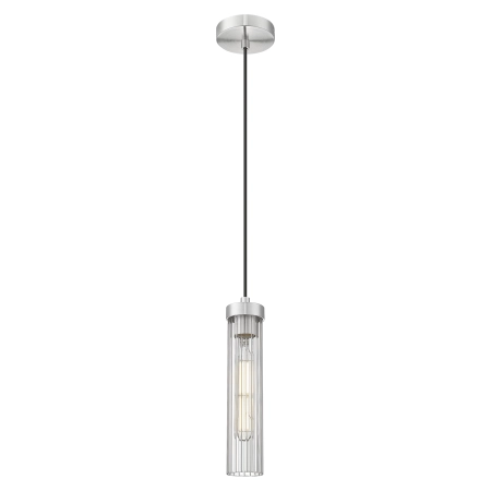 Lampa wisząca niklowana szklana tubowa P01828NS z serii QUINCY - Cosmo Light