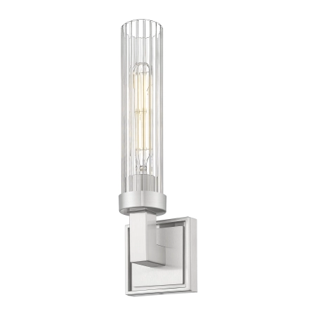 Kinkiet niklowany szklany pionowy W01859NS z serii QUINCY - Cosmo Light