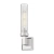 Kinkiet niklowany szklany pionowy W01859NS z serii QUINCY - Cosmo Light