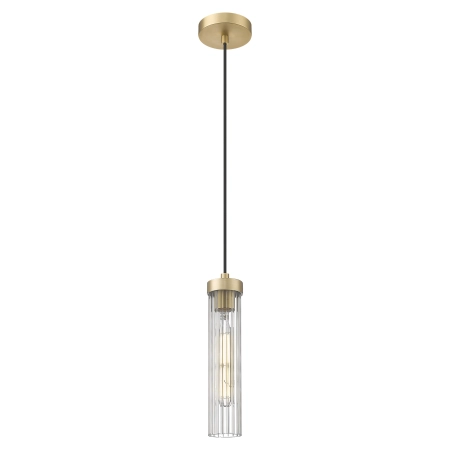 Lampa wisząca mosiężna szklana cylindryczna P01835BR z serii QUINCY - Cosmo Light