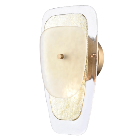 Kinkiet mosiężny szklany 30cm W01514BR z serii RICHMOND - Cosmo Light