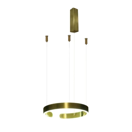 Lampa LED wisząca okrąg złota + pilot 1071 - Decorativi