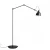 ALDEX Lampa stojąca AIDA BLACK (złoty środek klosza) 843A