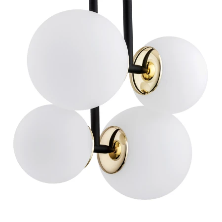 Lampa wisząca nowoczesna MORITZ 1739 złoto czerń biel - Argon