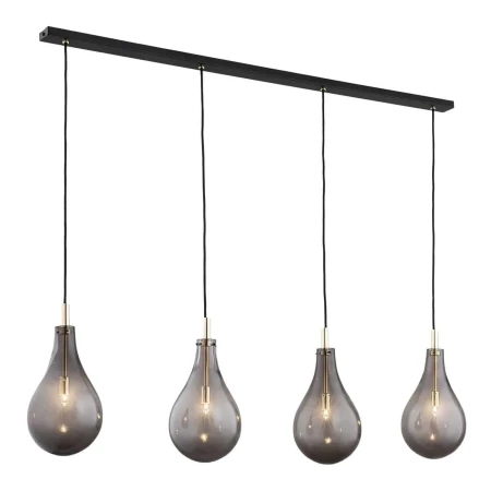 Lampa wisząca poczwórna OAKLAND 1740 dymione szklane łezki - Argon