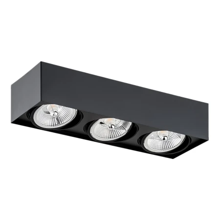 Oprawa sufitowa RODOS PLUS 6118 GU10x3 czarna - Argon
