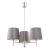 Żyrandol glamour chromowy BOLZANO PLUS 6107 szare abażury - Argon