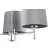 Żyrandol glamour chromowy BOLZANO PLUS 6107 szare abażury - Argon