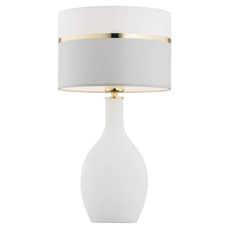 Lampa stołowa BEJA 4359 szklana podstawa biała - Argon