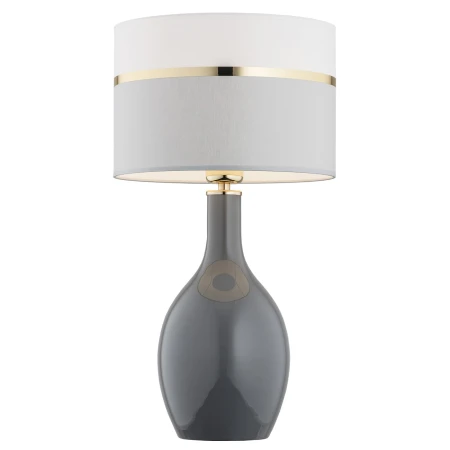 Lampa stołowa BEJA 4360 szklana podstawa szara - Argon