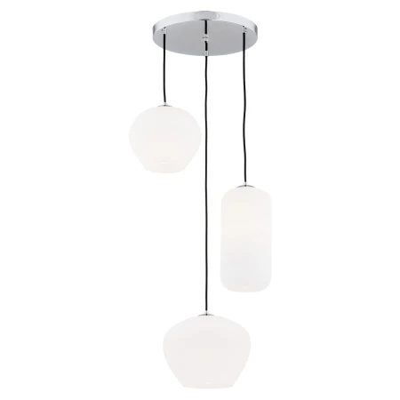 Lampa skandynawska wisząca KALIMERA 1430 potrójna na kole szklana – Argon