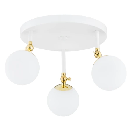 Lampa sufitowa retro LATINA 1434 na kole biała – Argon