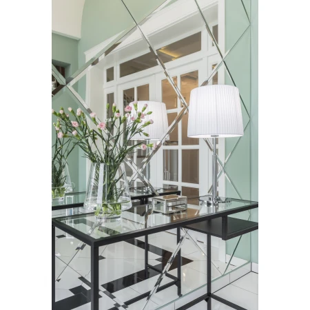 Lampa stołowa plisowana biała ASTI 3847 - Argon