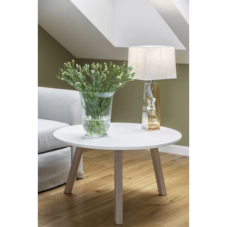 Lampa stołowa szklana LILLE 3840 biała - Argon