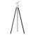 Lampa podłogowa FOTO NEW 3355 na trójnogu czarne drewno + chrom - Argon
