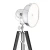 Lampa podłogowa FOTO NEW 3355 na trójnogu czarne drewno + chrom - Argon