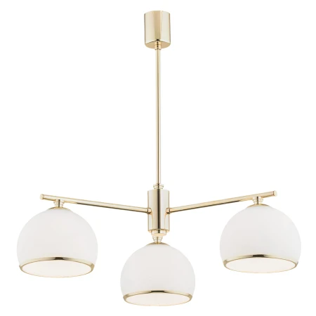 Lampa nad stół stylowa wisząca MARBELLA 1488 glamour szklany złoty - Argon