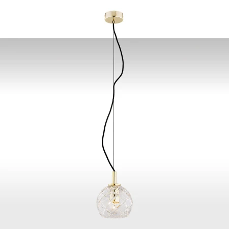 Lampa wisząca nowoczesna OVIEDO 4200 kryształowa mosiądz - Argon