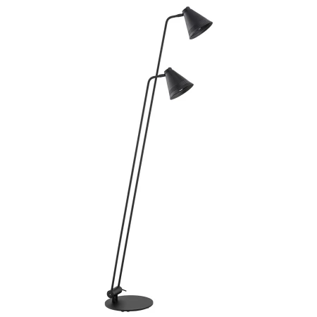 Lampa podłogowa czarna podwójna AVALONE 7077 - Argon