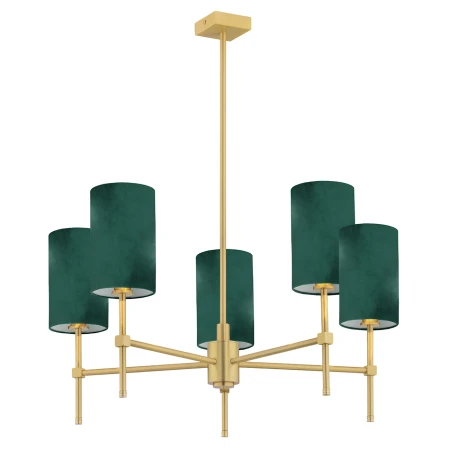 Żyrandol elegancki ABRUZZO 2147 zieleń i mosiądz - Argon