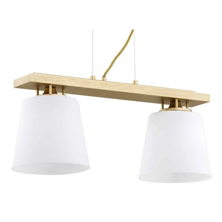 Lampa wisząca podwójna ARDEN 7151 biel i złoto - Argon