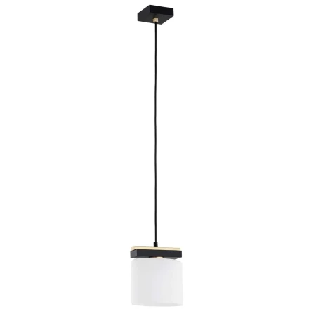 Lampa wisząca pojedyncza CANOA 8276 czerń i opal - Argon