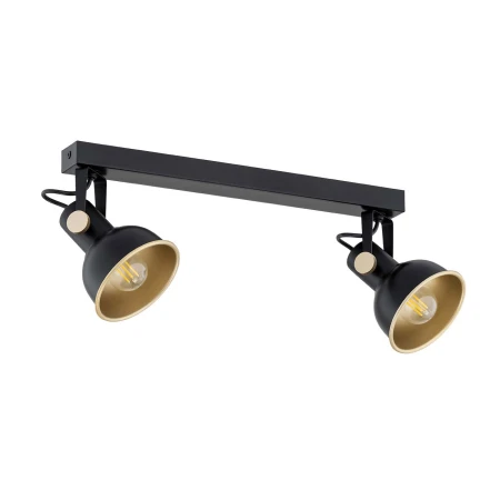 Plafon reflektory na listwie LENORA 7142 czarny - Argon