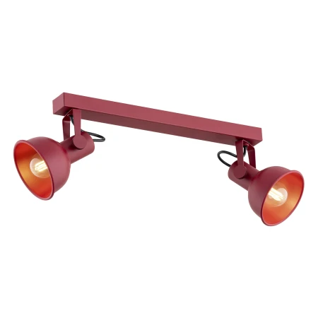 Plafon reflektory na listwie LENORA 7173 czerwony - Argon