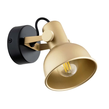 Lampa ścienna/sufitowa złoto i czerń LENORA 8248 - Argon