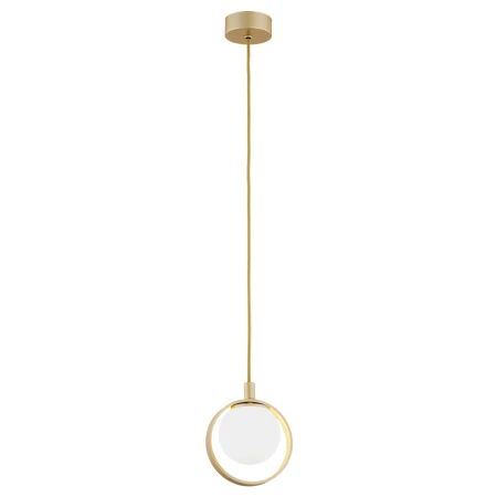 Lampa wisząca designerska SATURNIA 8257 kula z obręczą - Argon