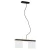 Lampa wisząca podwójna CANOA 7164 czerń i opal - Argon